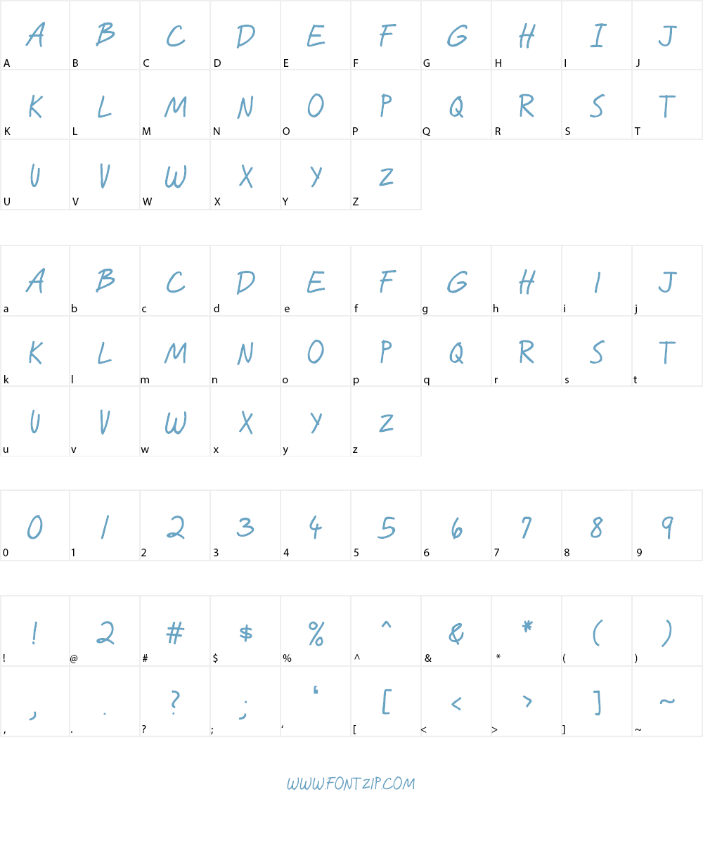 Story Strip Font Character